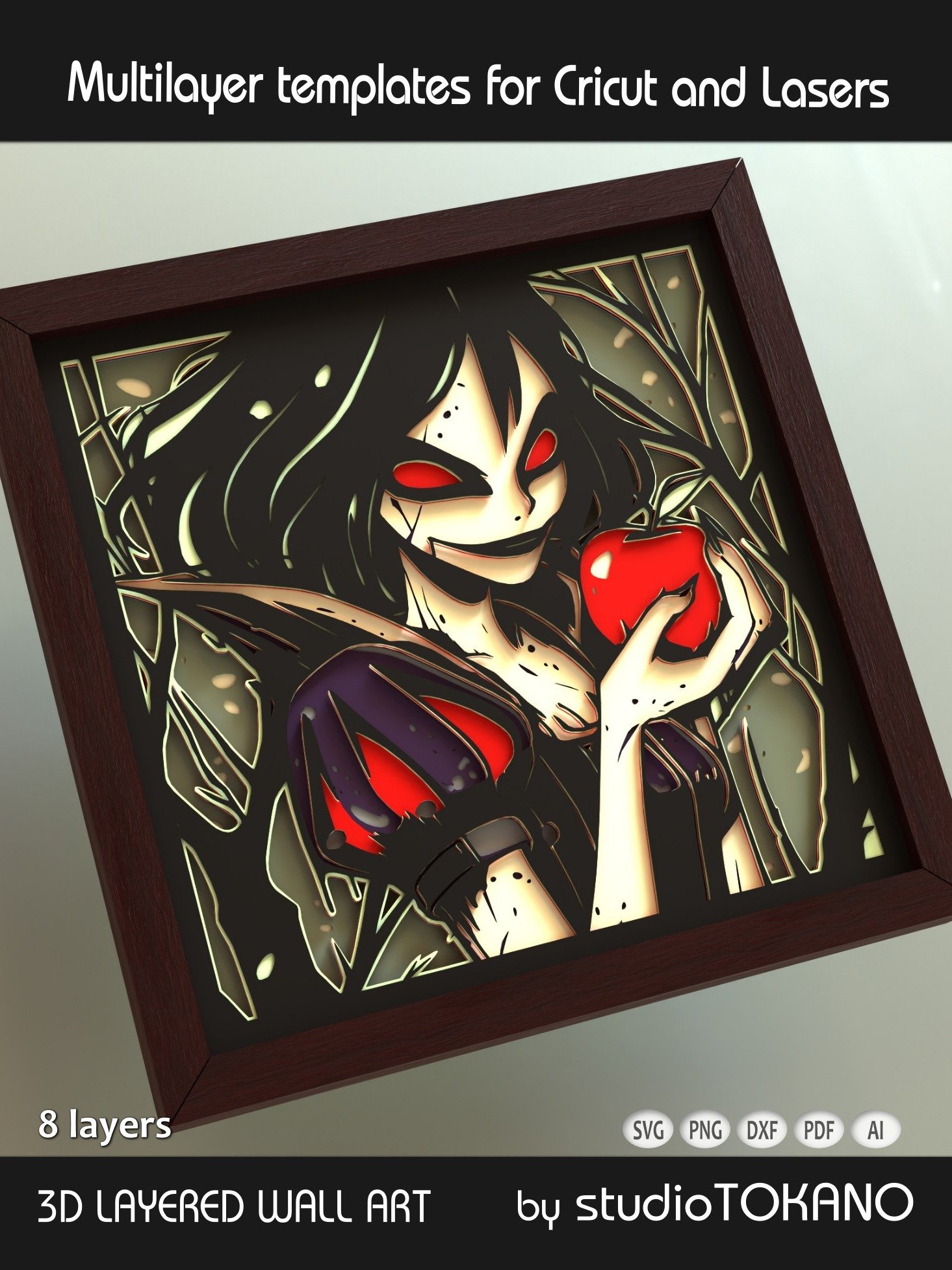 Snowwhite Shadow box SVG product image (4)