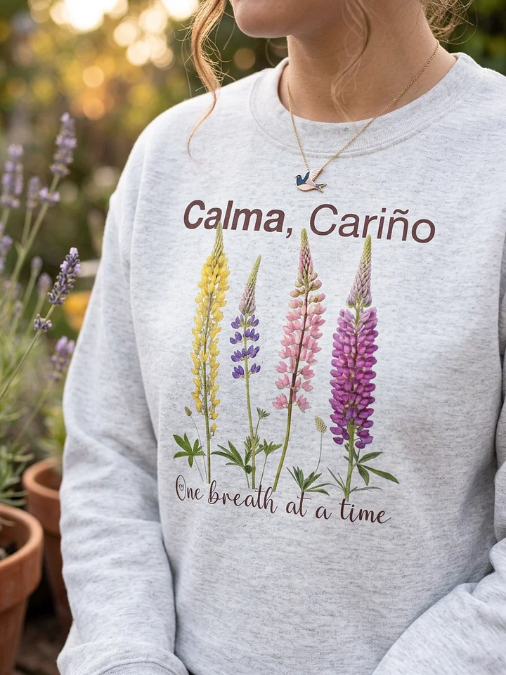 Calma, Cariño Floral Mindfulness Crewneck product image (1)