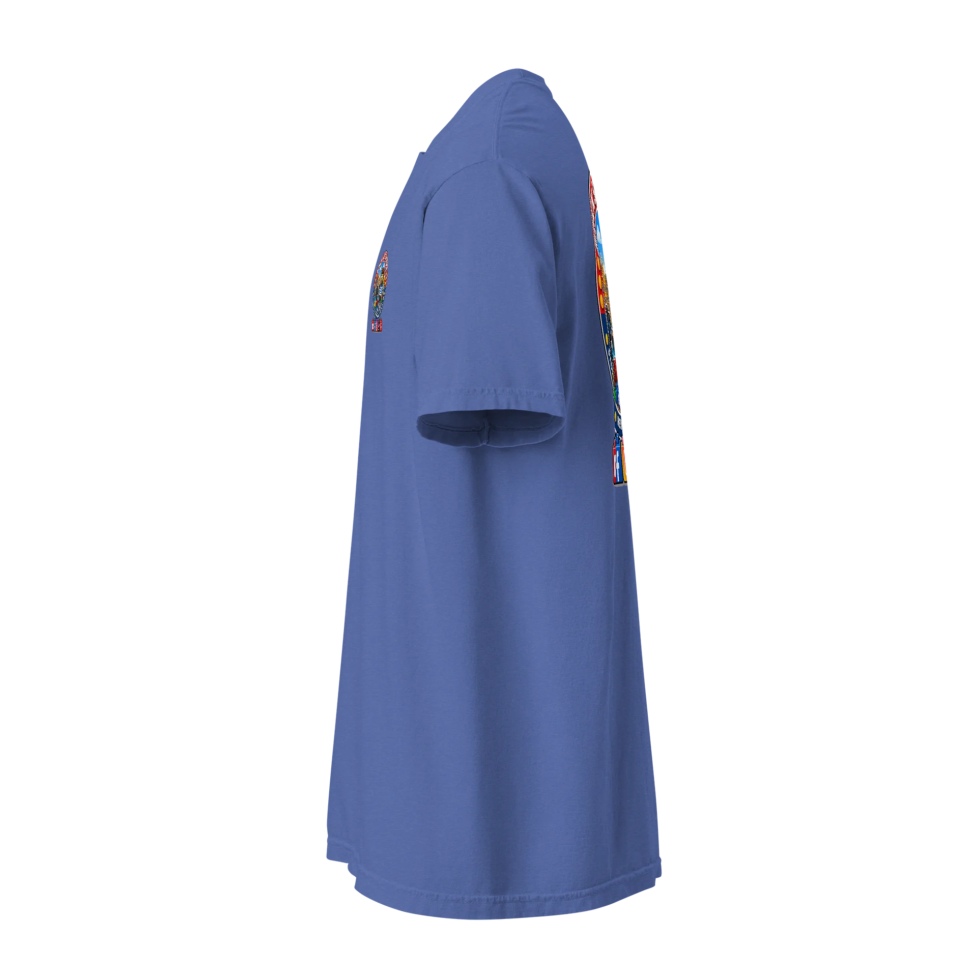 Social tshirt blauw product image (3)