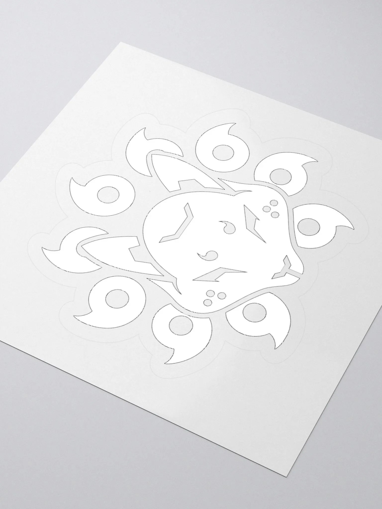 Project Kitsune Logo Sticker (White) product image (9)