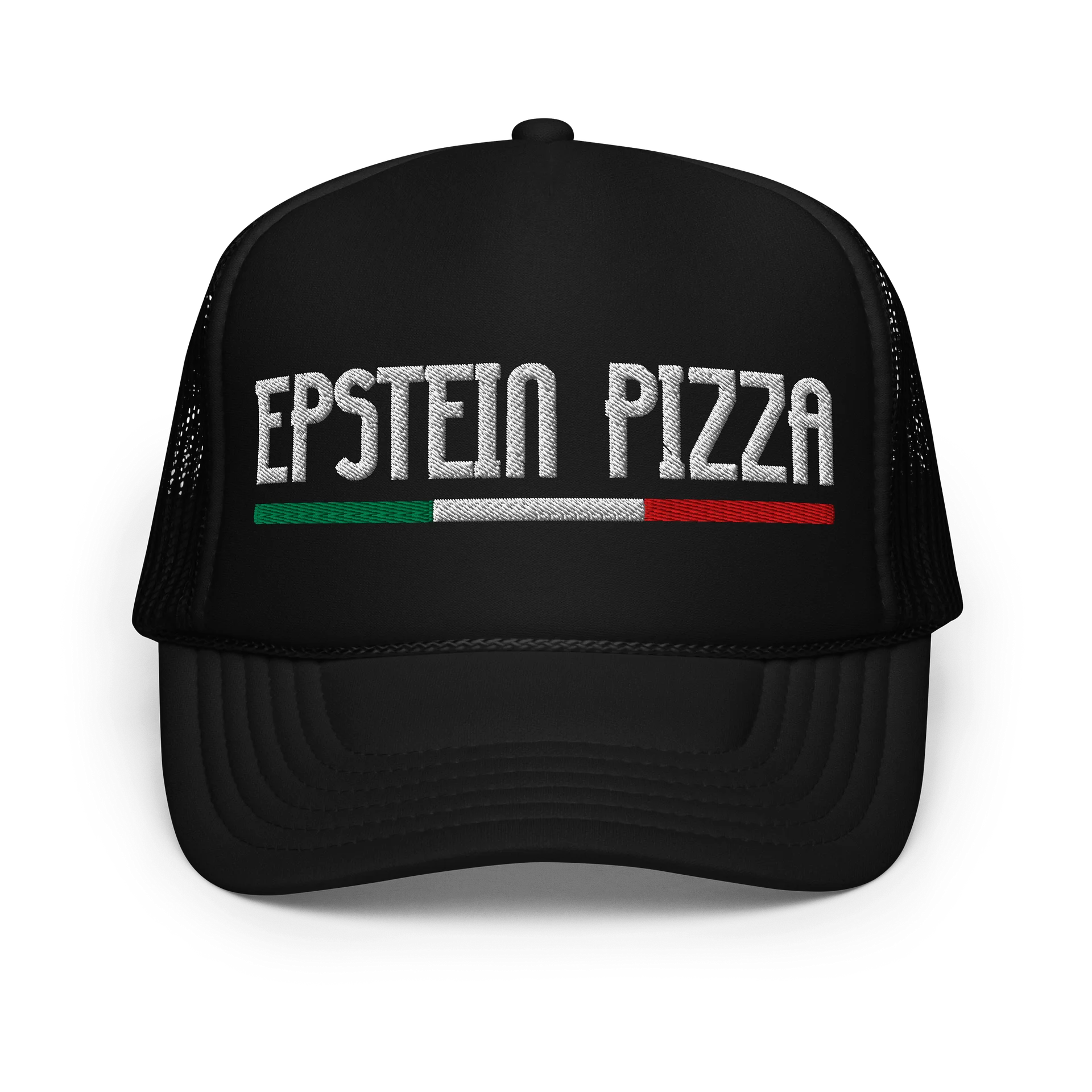 EPSTEIN PIZZA GATE Foam Trucker Hat product image (1)
