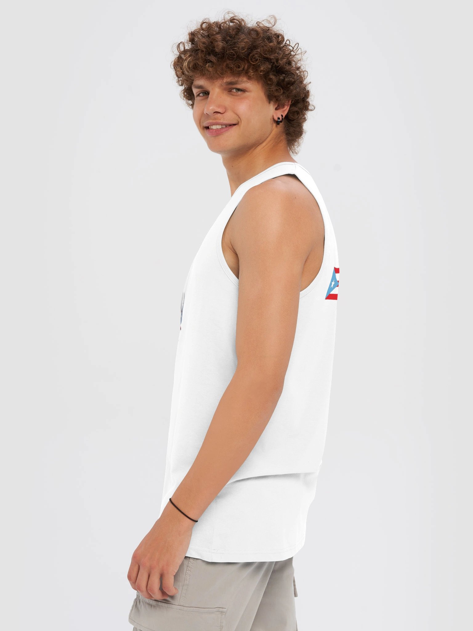 BEAM BORIQUA WHITE TANK TOP product image (4)