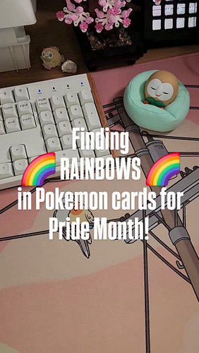I've been keeping an eye out for Pokemon cards with rainbows, and these are all the cards I've found so far!

Figured now is ...