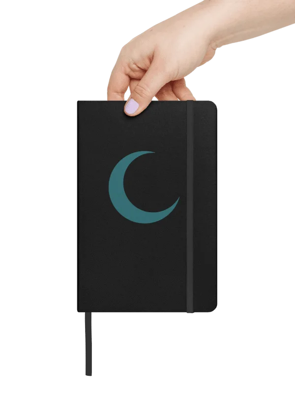 Crescent Moon Notebook – Deep Teal Print product image (4)
