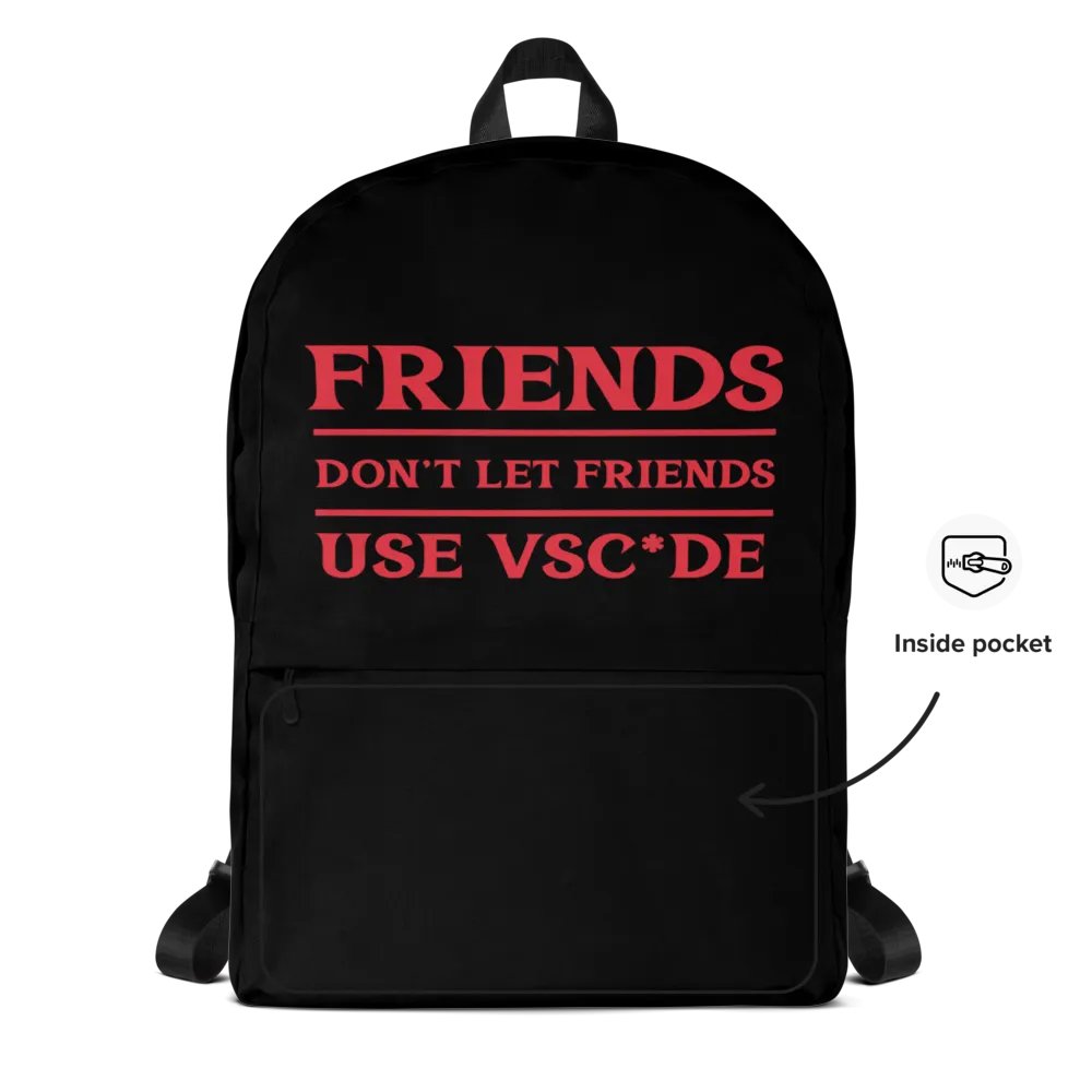 NeovimBTW - Friends != VSC*de Bookbag product image (8)