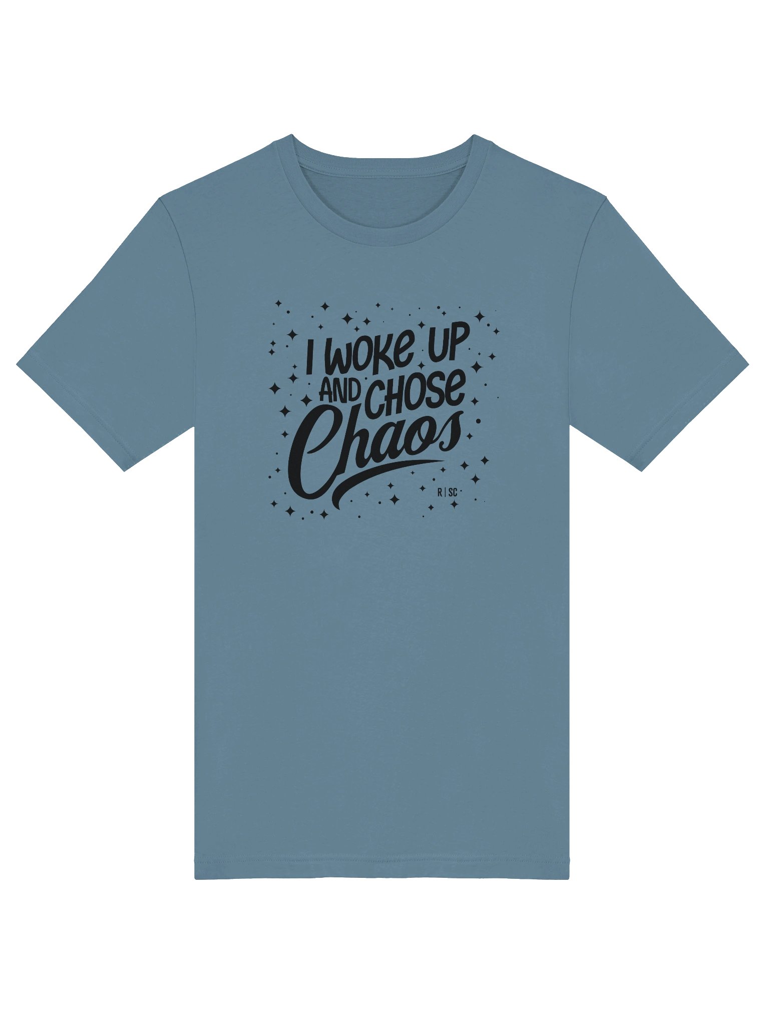 Woke Up and Chose Chaos T-shirt (Black) product image (5)
