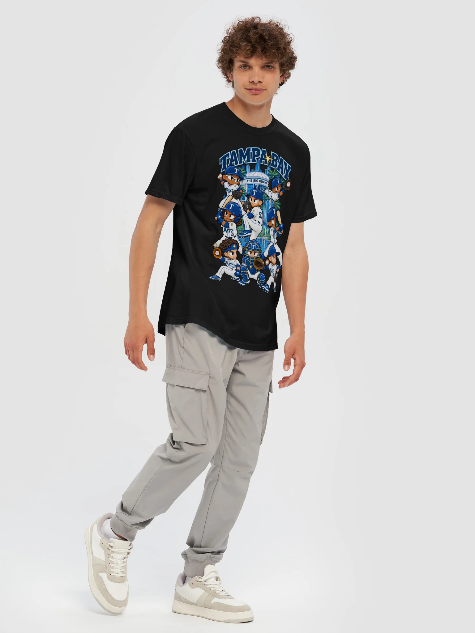 Tampa Bay Baseball Animated Player T-Shirt product image (25)
