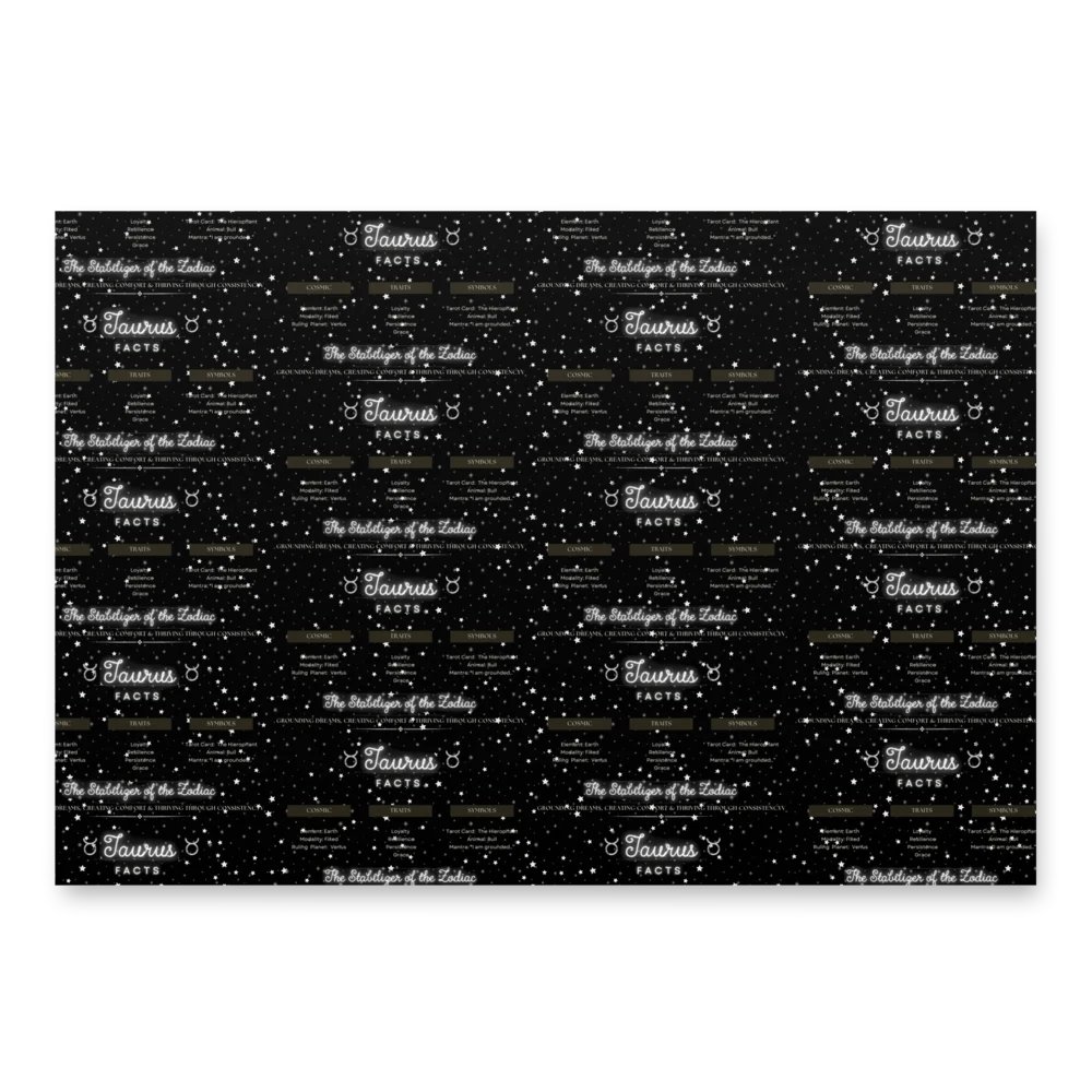 Taurus 2025, Attributes Table, Wrapping Paper product image (3)