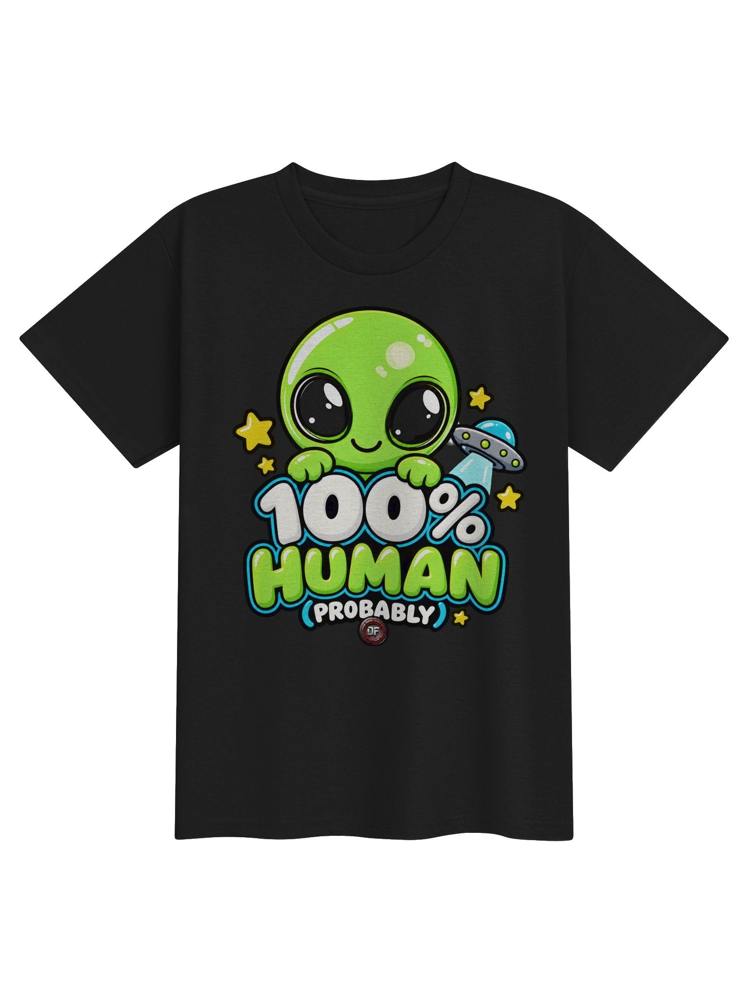 100% Human (Probably) — Curious Minds Tee product image (2)
