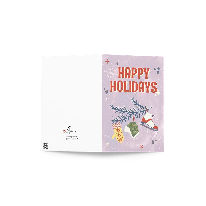 Happy Holidays | Frosty Branch Holiday Card product image (2)