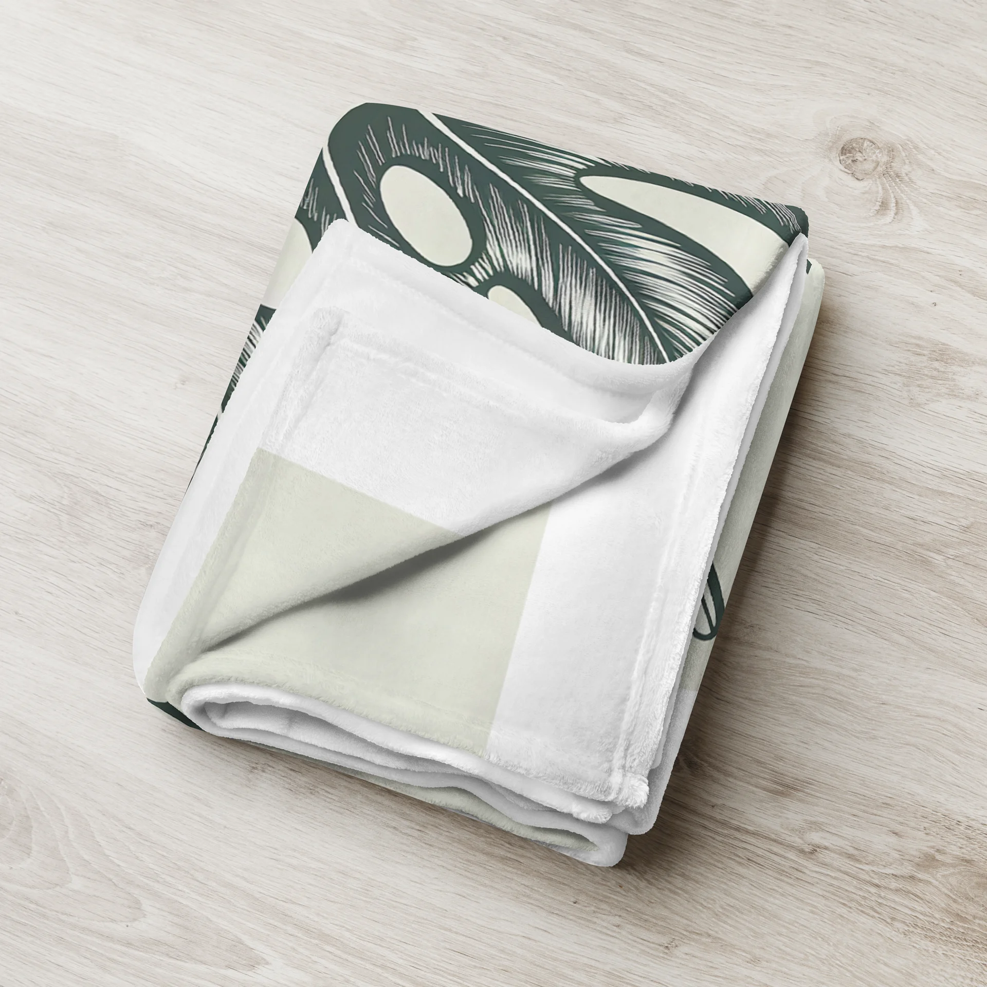 Big Monstera — Throw Blanket product image (8)