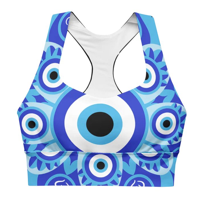 Celestial Blue Mandala Longline Sports Bra product image (1)