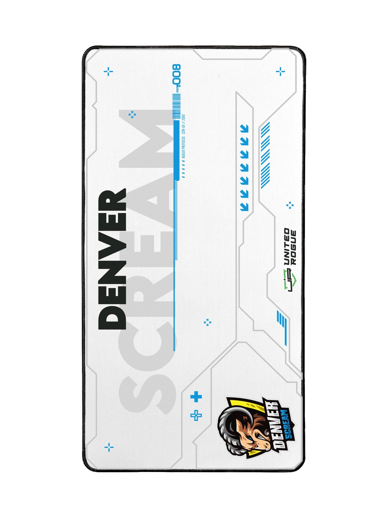 Denver Scream White Desk Mat product image (2)