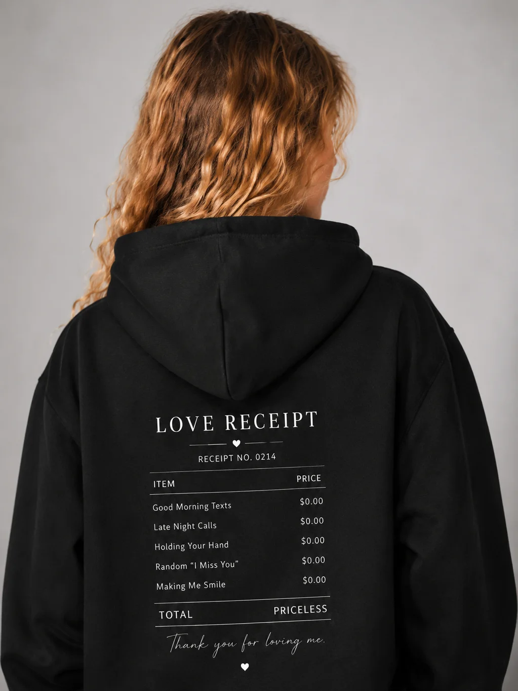 Love Receipt Hoodie product image (3)