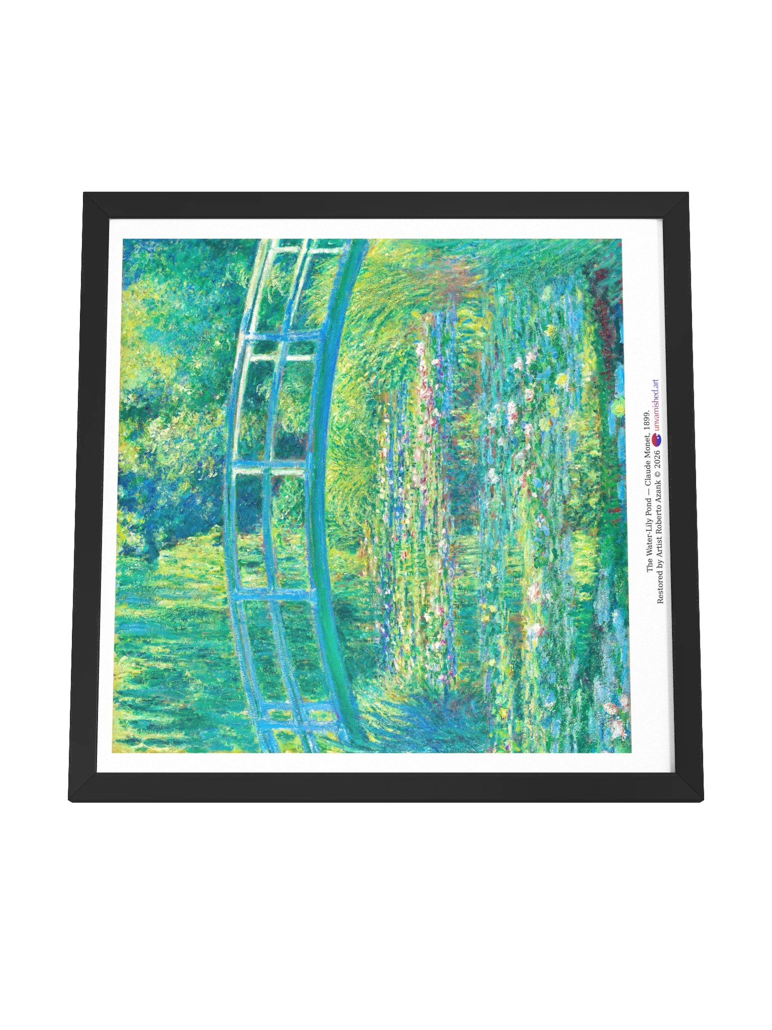 The Water-Lily Pond — Square Framed Matte Poster product image (4)