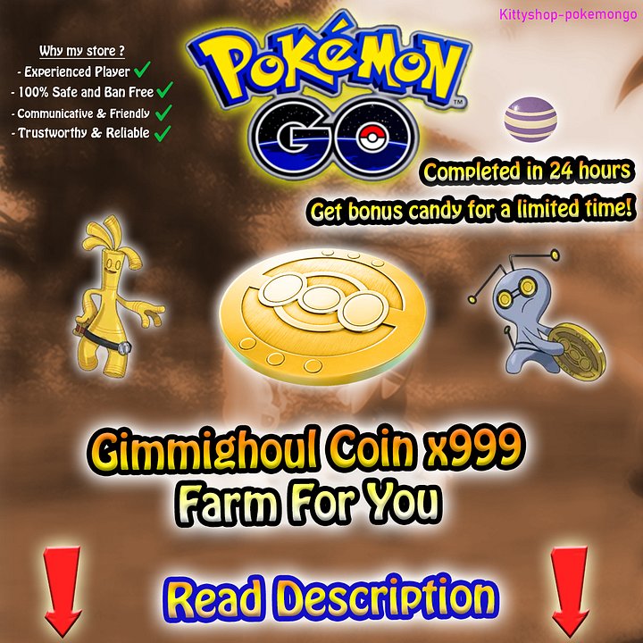 🟢Gimmighoul Coin 15% OFF🪙x999 (100% safe) Fast Delivery ✅ Done in 24 hours product image (1)