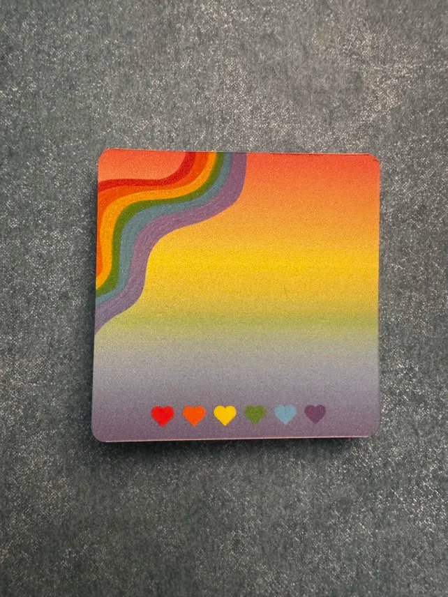 Rainbow Memo Pad 3x3inch product image (3)