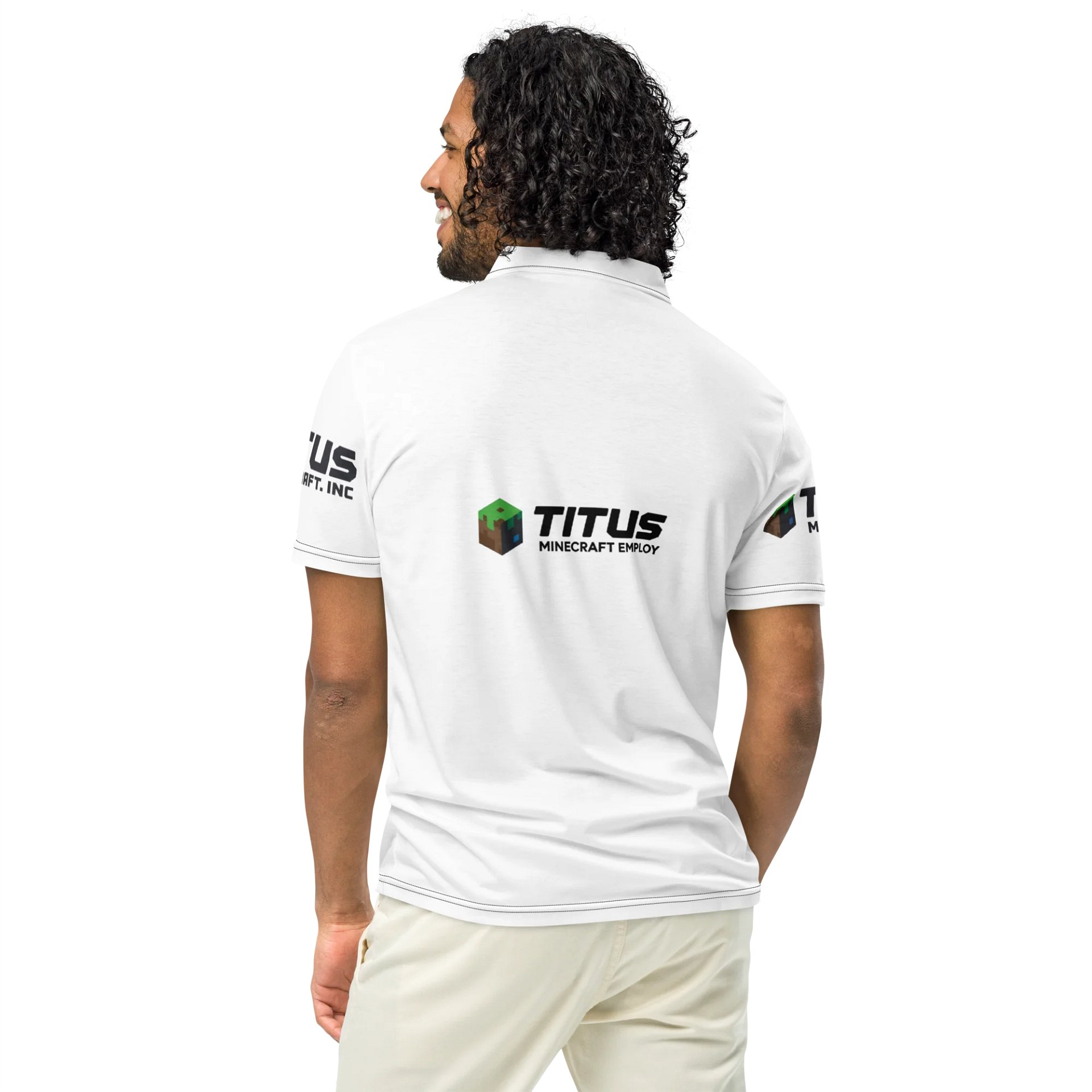Minecraft Dirt Block Polo Shirt product image (5)