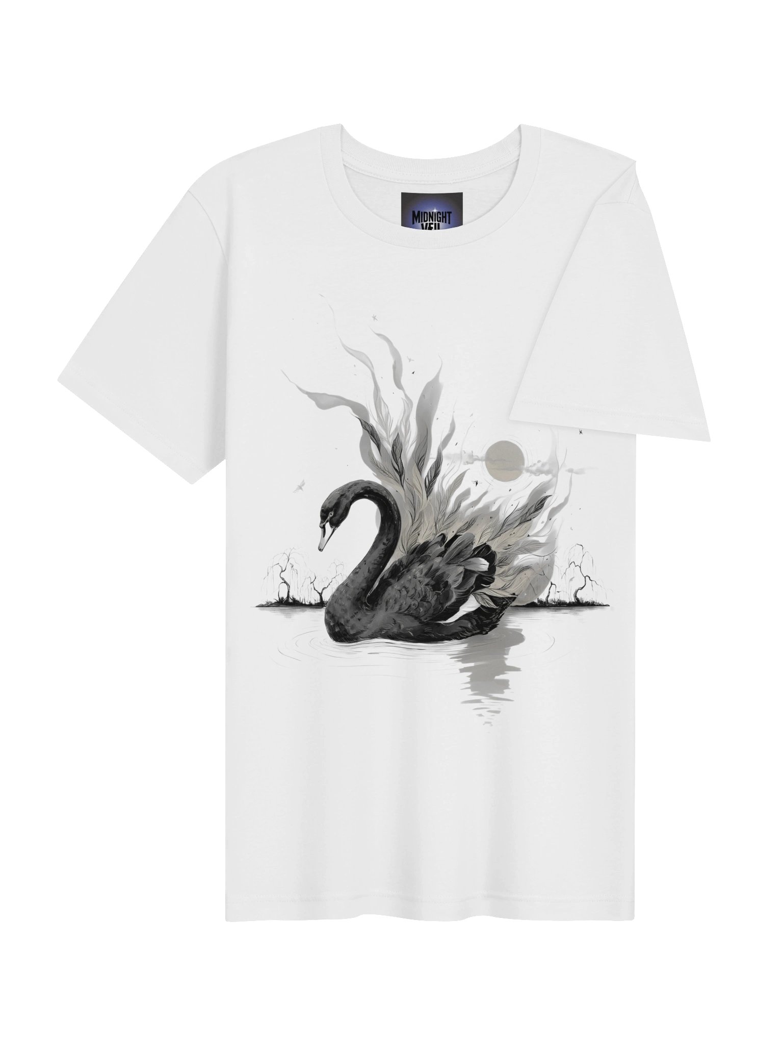 Eclipse Swan Graphic T-Shirt product image (37)
