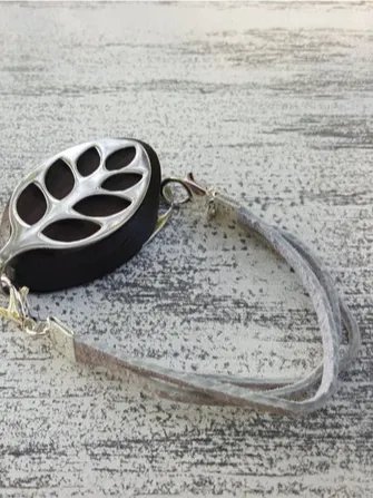 Sky Blue Suede Bracelet | Handmade Accessory for Bellabeat Leaf Urban & Ivy product image (2)