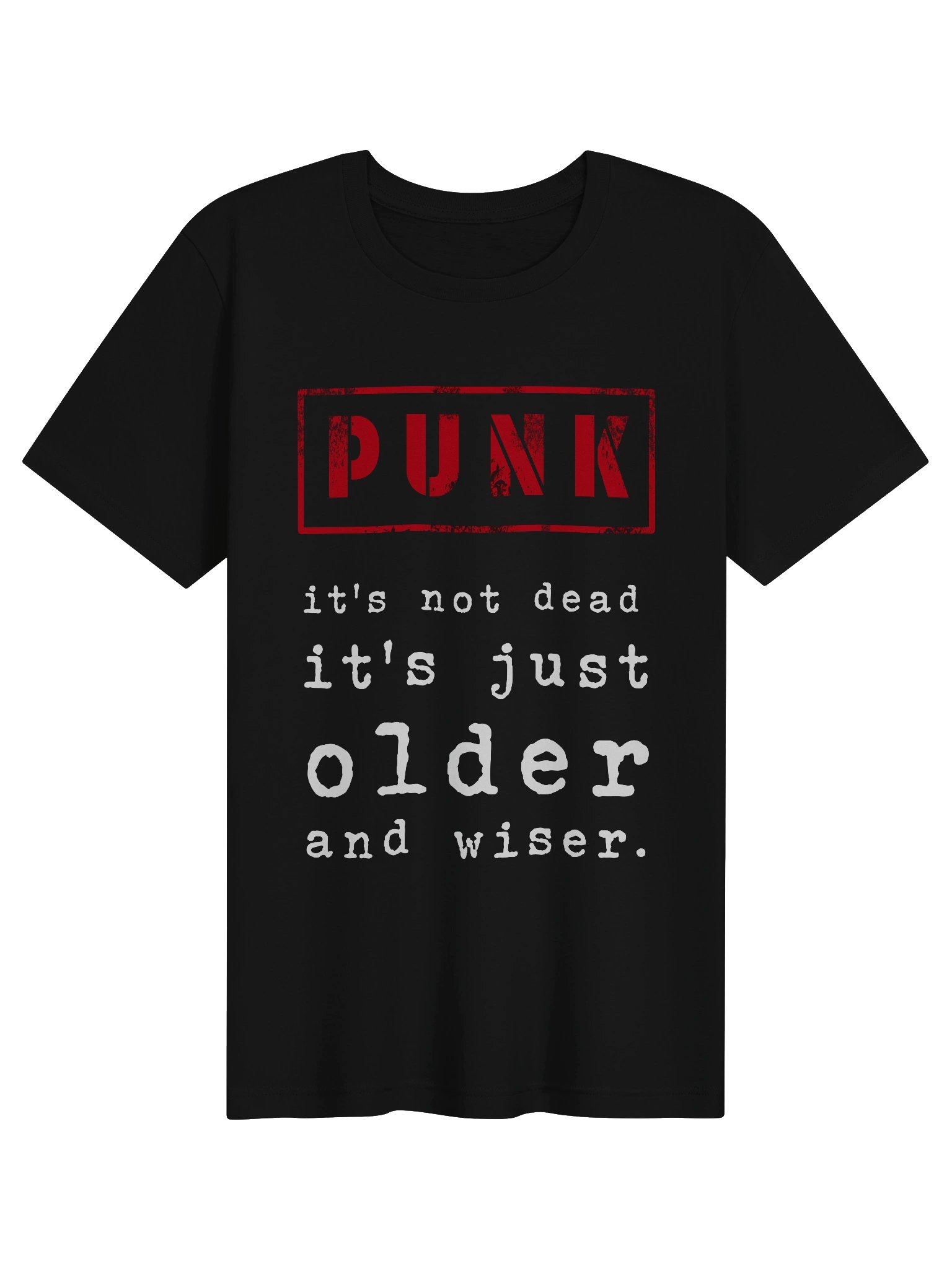 Punk's Not Dead It's Just Older and Wiser Graphic Tee - Vintage Sarcastic Alternative Rock T-Shirt product image (1)