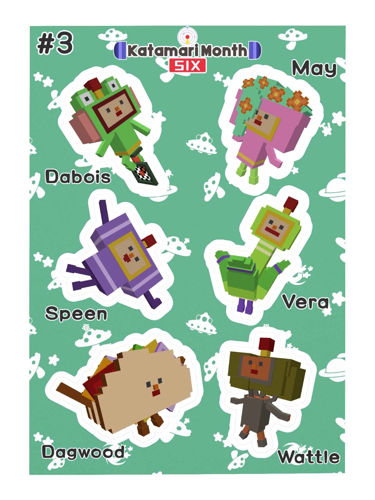 KDM6 OC Cousin Sticker Sheet #3 product image (3)