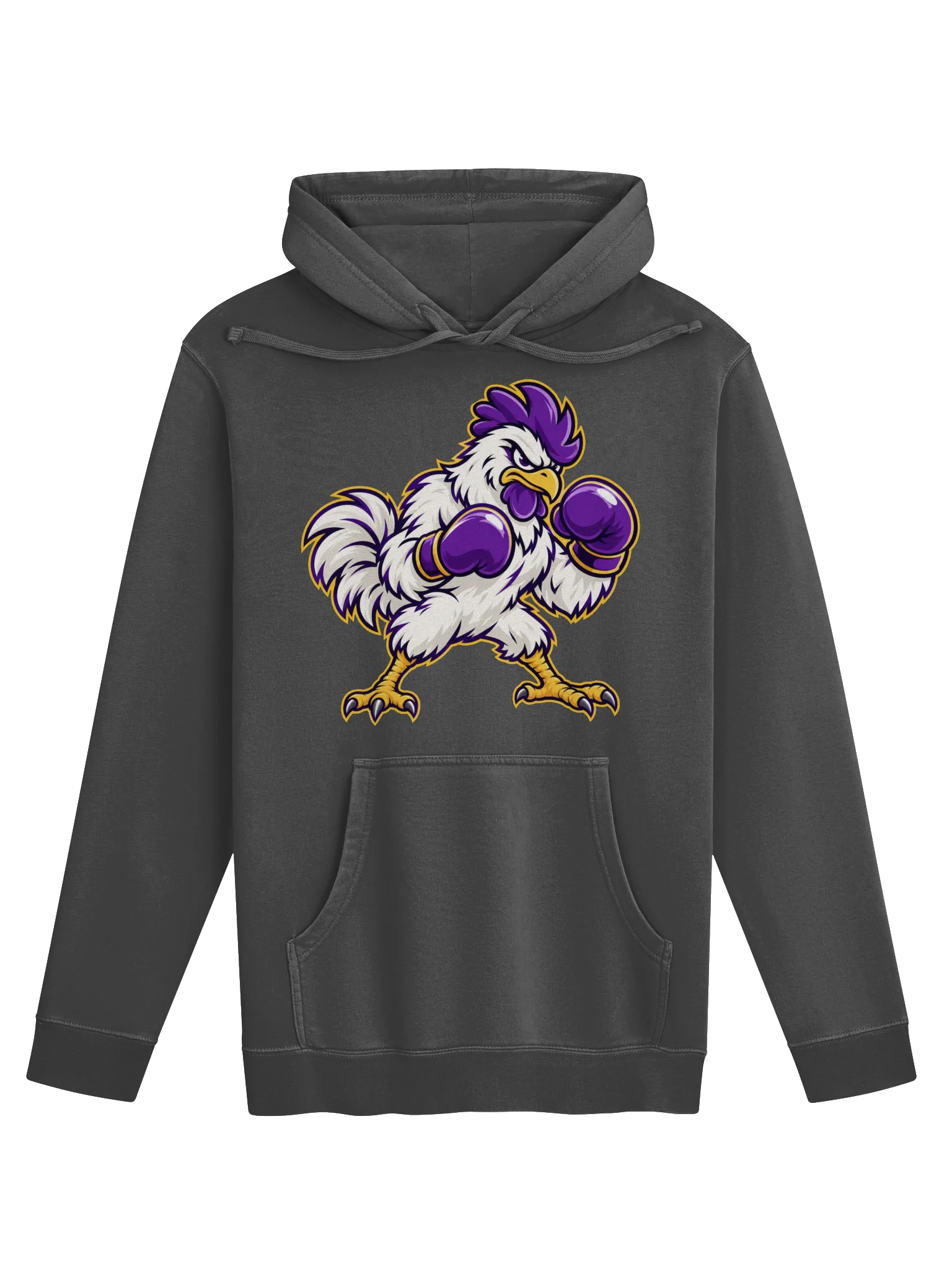 Chickasha Fighting Chicks Mascot Hoodie – Purple & Gold product image (1)