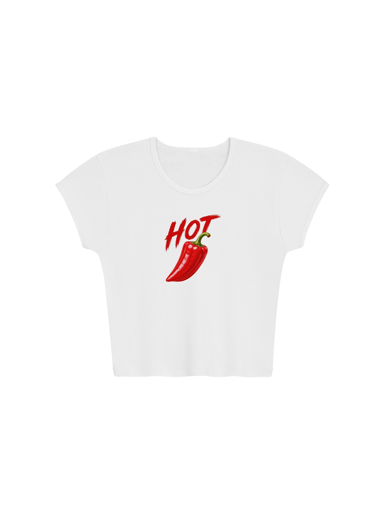 HOT Chili Graphic Ribbed Baby Tee product image (1)