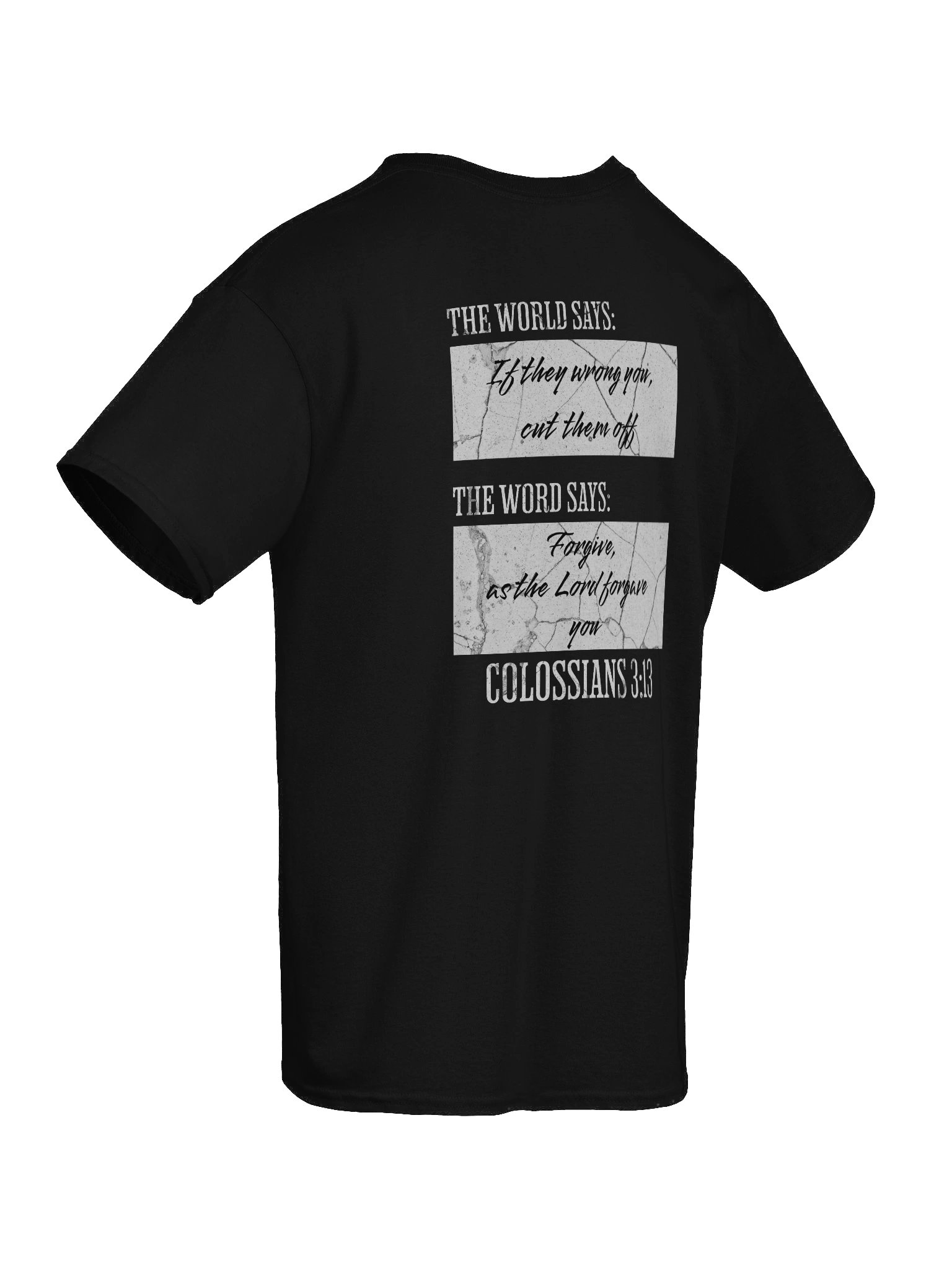 YHWH Heavyweight Tee - Word vs World "Forgiveness" product image (7)