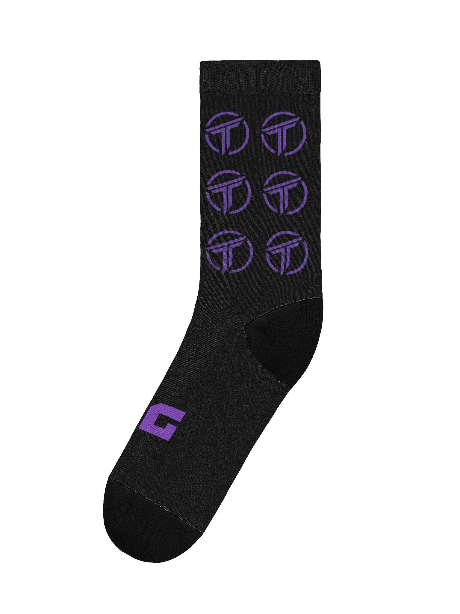 Eco-Friendly Purple Logo Crew Socks product image (3)