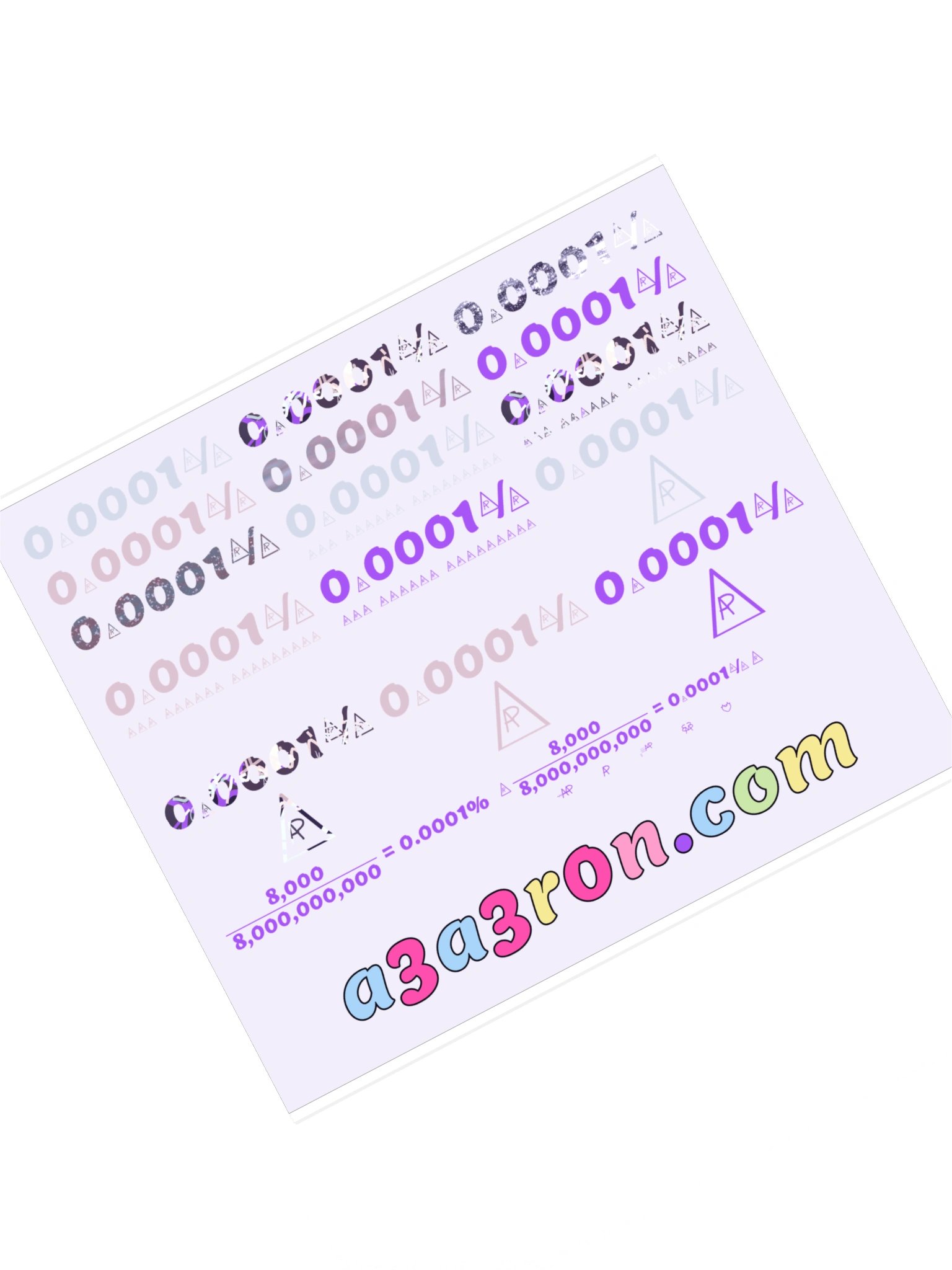 Mega Sticker Pack Vol 3 — Numbers & Equations · Transfer Sheet product image (1)