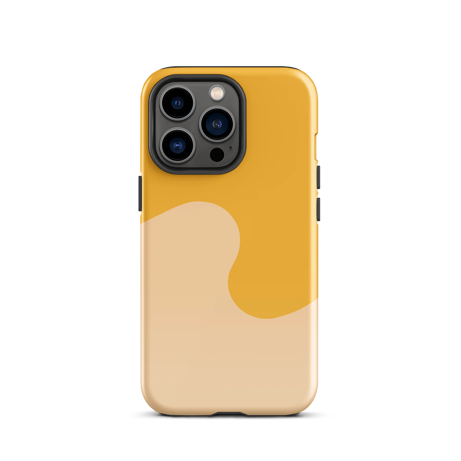 Orange Honey Cream Minimal Wave iPhone Case product image (1)