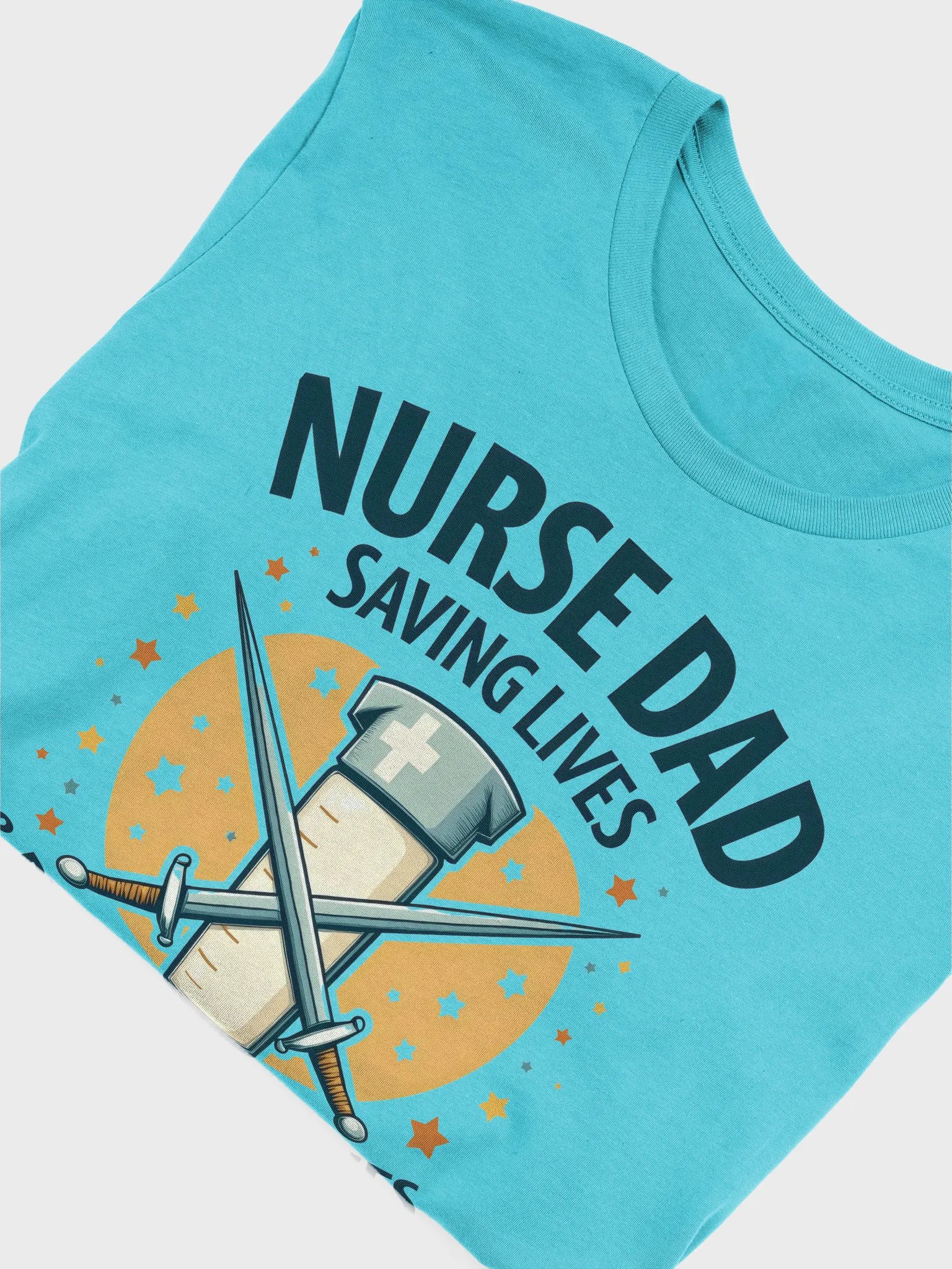 Nurse, Dad, Saving Lives, & bedtime stories T-Shirt product image (47)