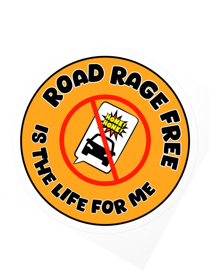 Road Rage Free Is The Life For Me | Sticker product image (2)