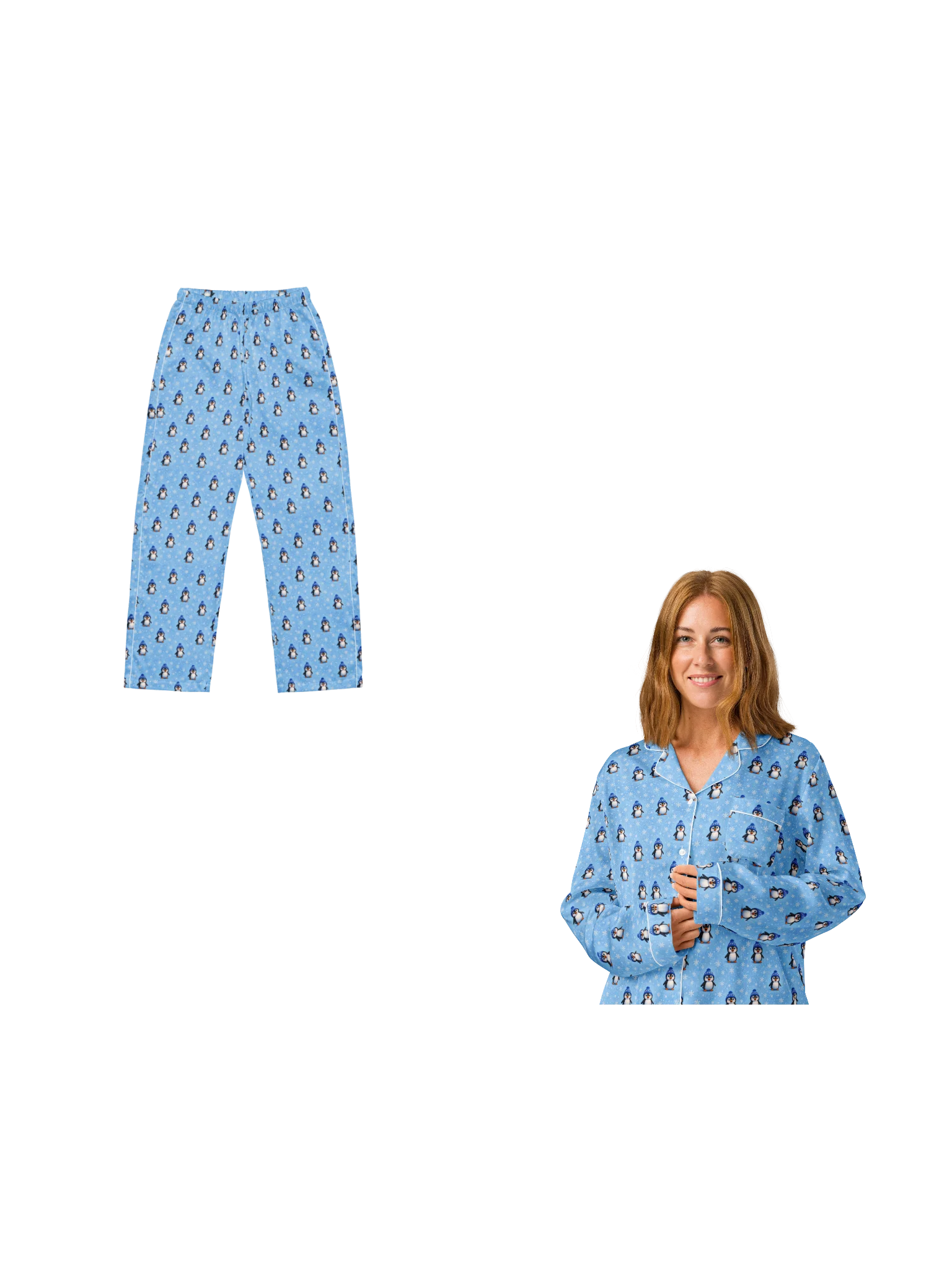 Max the Penguin Snowfall Women's Pajama Set product image (4)
