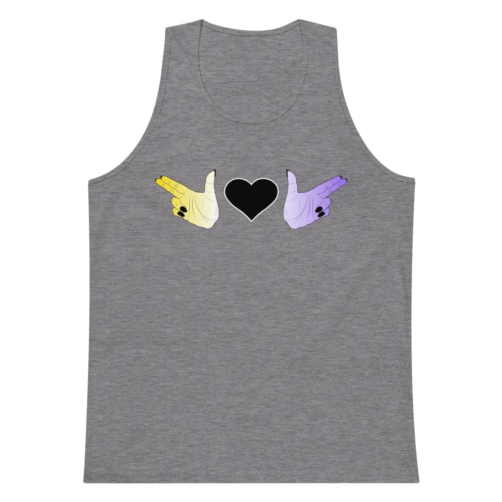 Finger Guns (enby flag) Tank M product image (5)