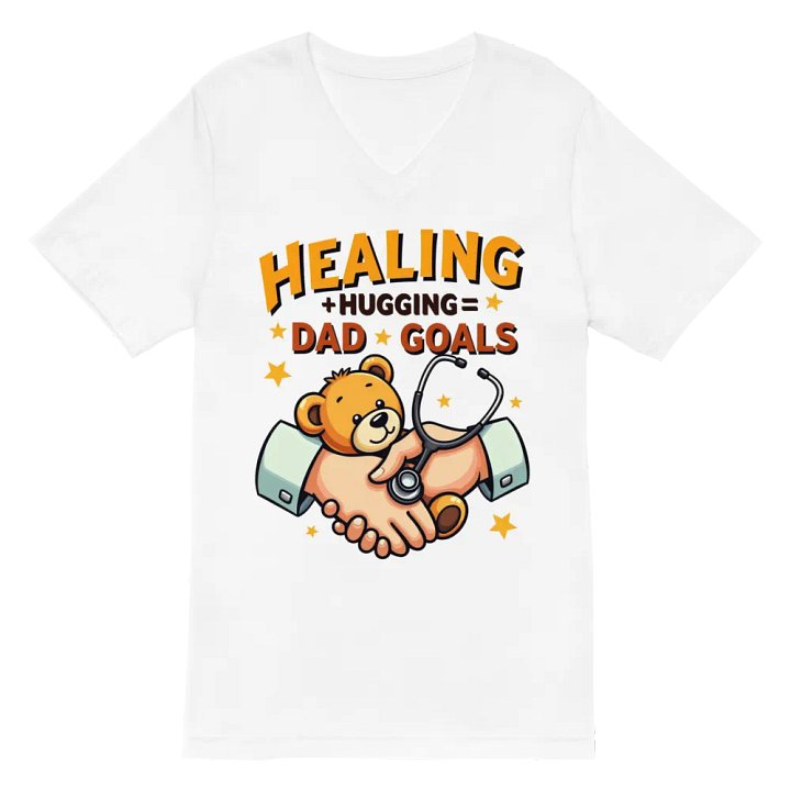 Healing + hugging = Dad Goals v-neck Tee product image (2)