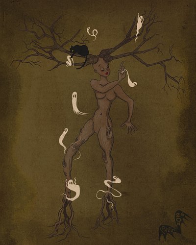 List: #sotbgc11 Prompt: #hauntedtree 
.
.
.
#ghost #seasonofthebadguysclub #halloween