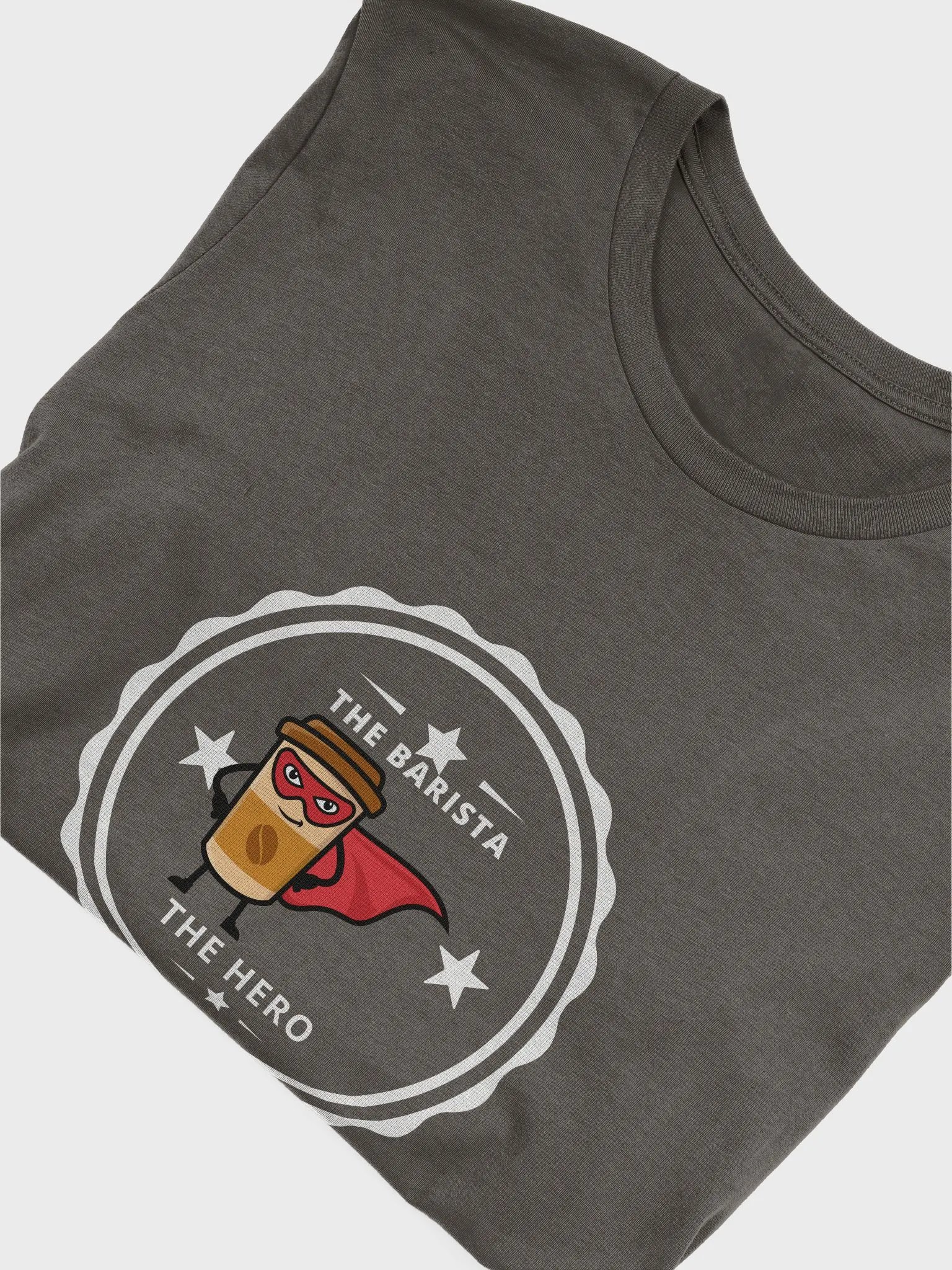 Superhero Coffee Cup Cartoon T-Shirt product image (54)
