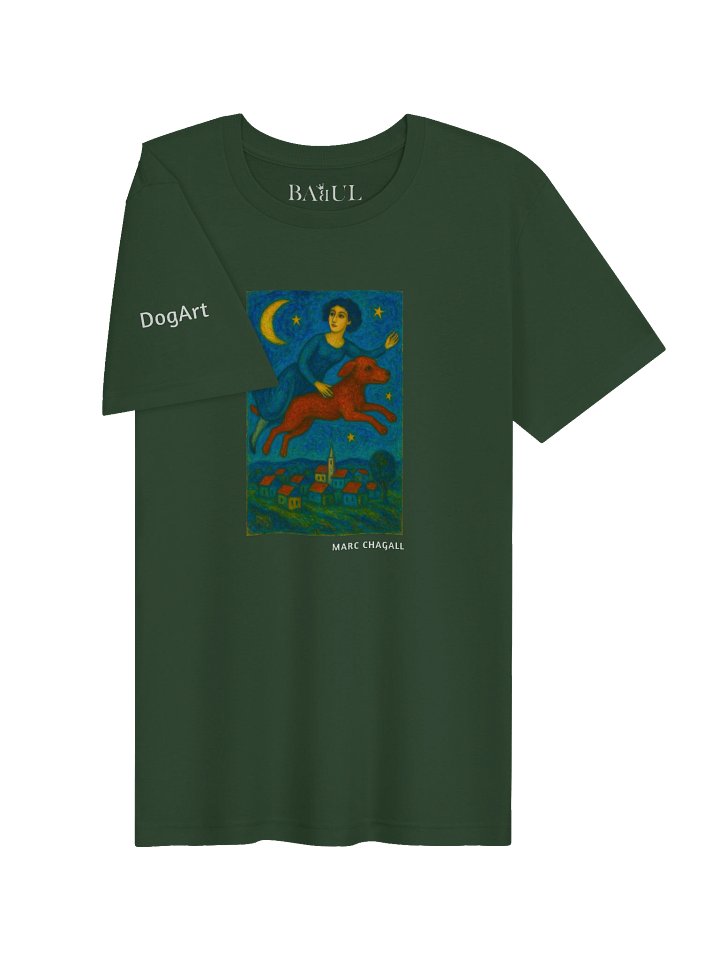 DOGART Unisex Jersey Dog T-Shirt - MARC CHAGALL - Iconic Painting Reimagined with Dogs product image (2)