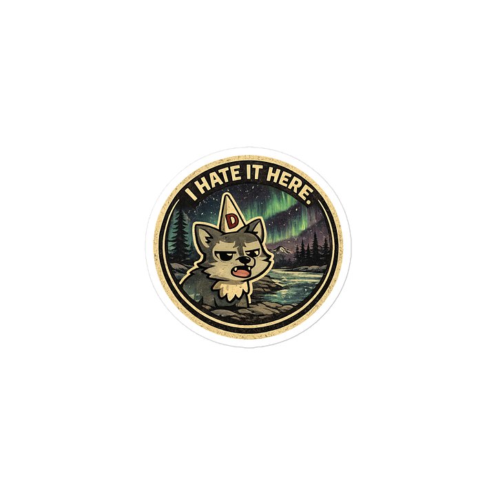 I Hate It Here Aurora Wolf Sticker product image (2)