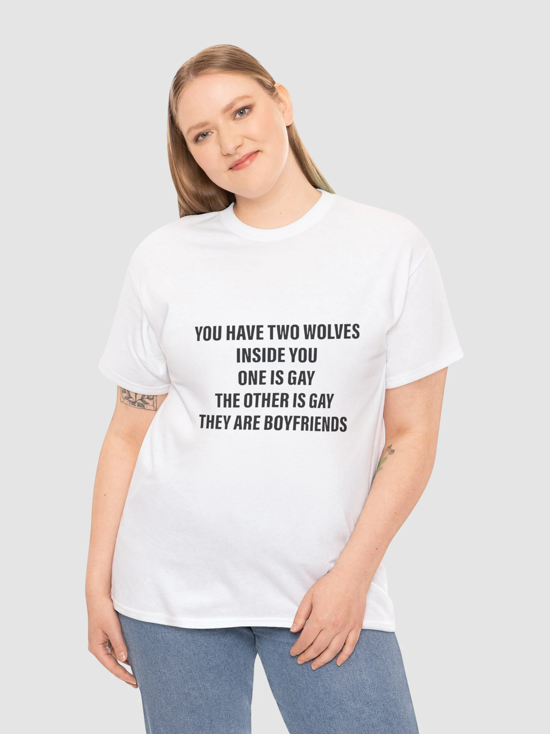 You Have Two Wolves Inside You One Is Gay The Other Is Gay They Are Boyfriends Shirt product image (1)