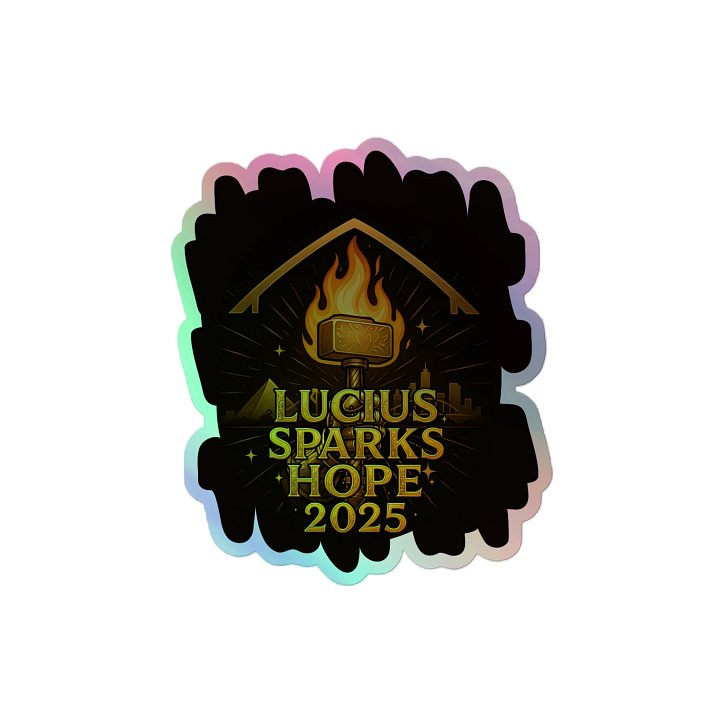 Lucius Sparks Hope 2025 - Limited Edition Holographic Sticker product image (2)