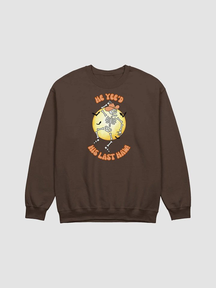 His Last Yee Haw Gildan Classic Crewneck Sweatshirt product image (1)