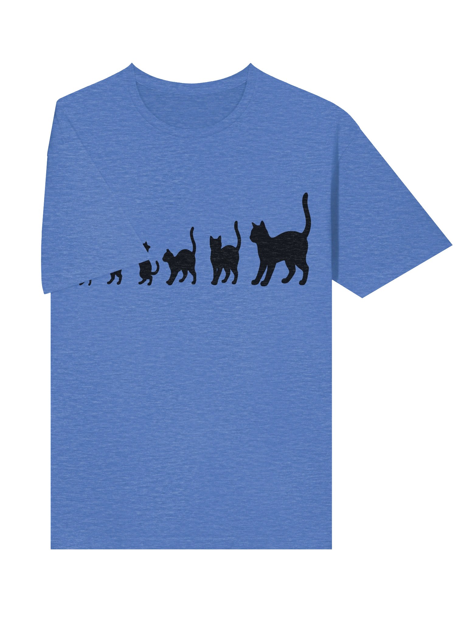Pawsitive Progression: Premium Cotton Feline Graphic Tee product image (5)