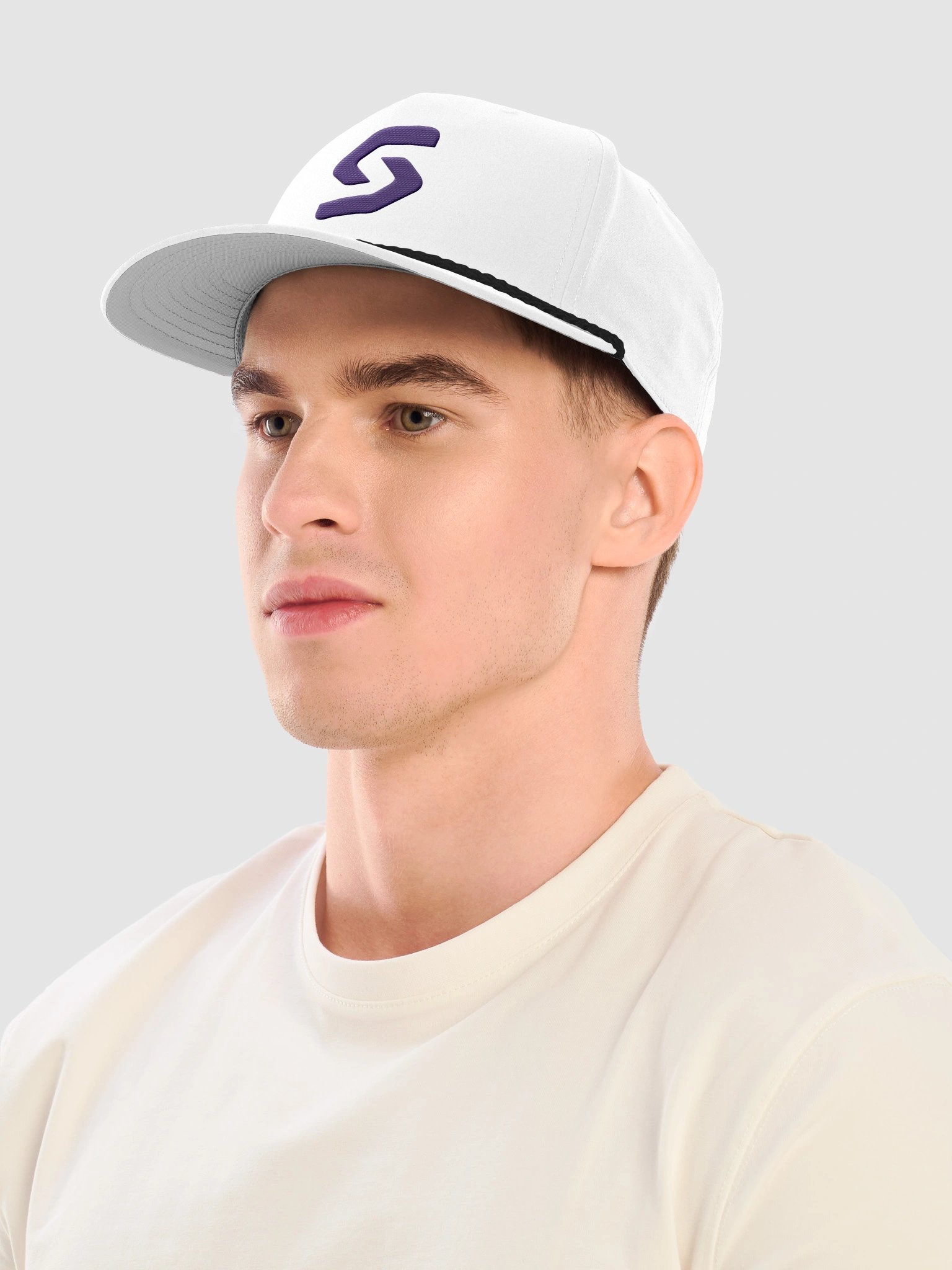 Sponsara Purple Embroidered Rope Cap product image (15)
