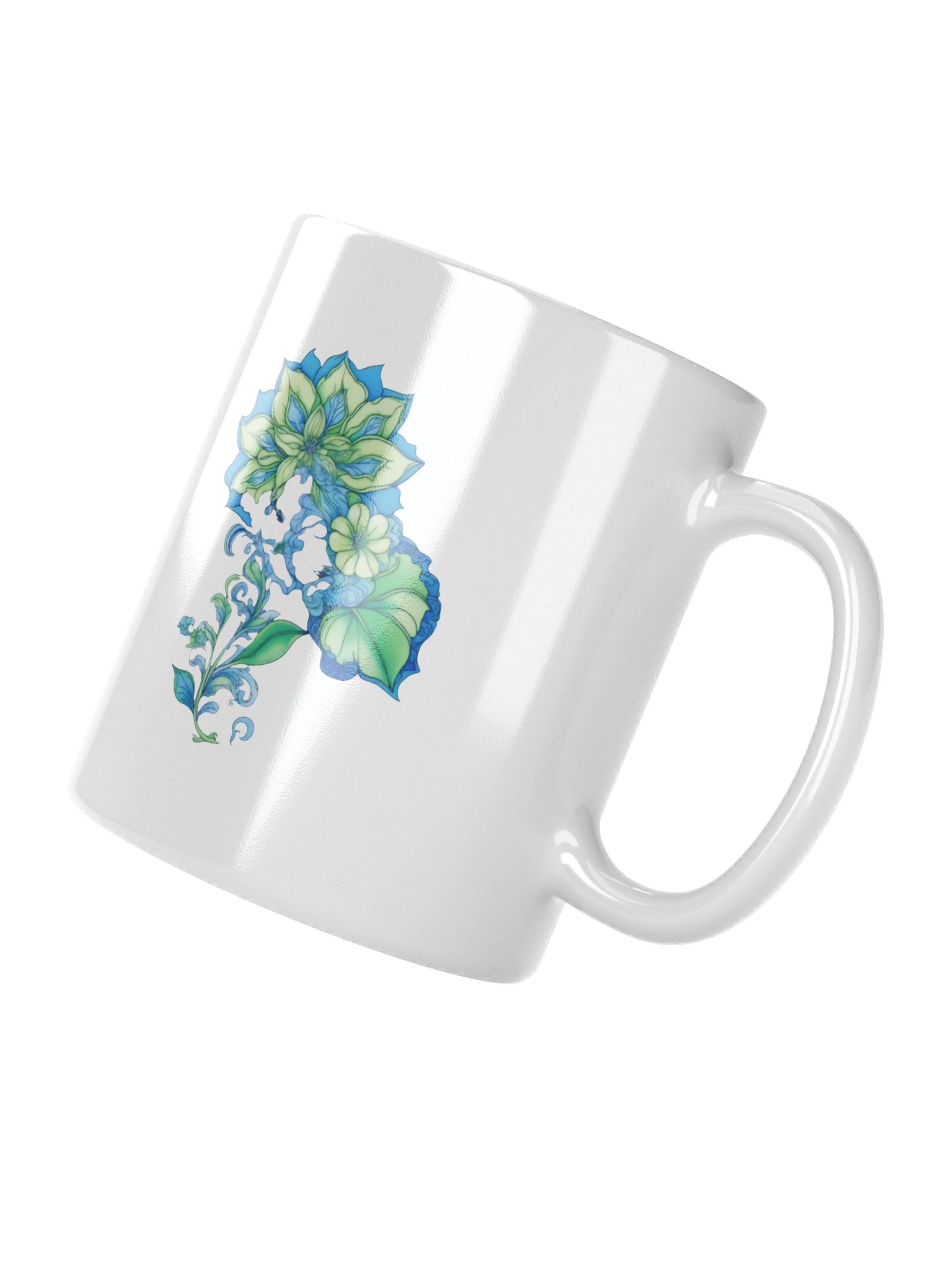 Cool Blue Florals - Mug product image (4)