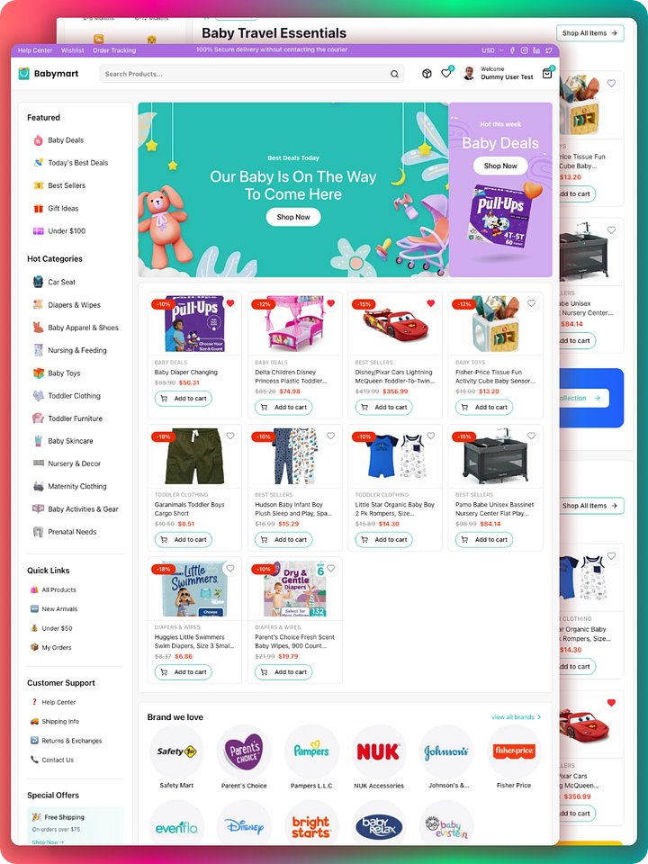 Complete E-commerce Solution - BabyShop Platform product image (1)