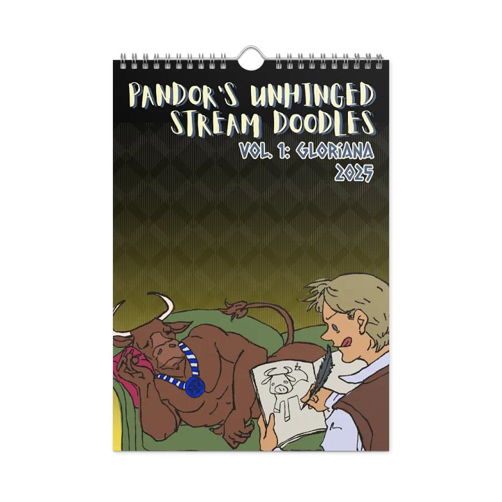 Pandor's Gloriana-themed 2025 Wall Calendar product image (1)