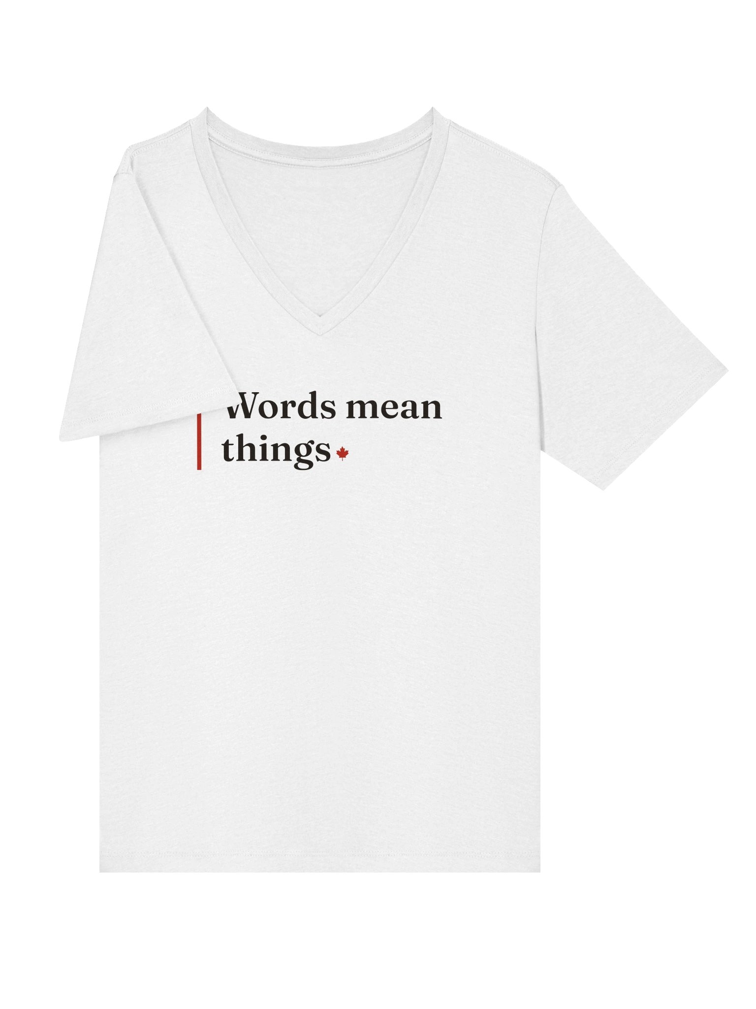 The V-Neck — Solid White Blend product image (3)